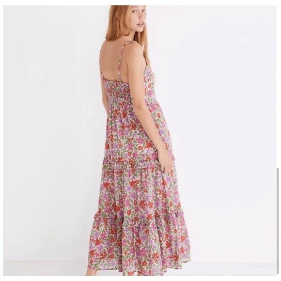 NWT Banjanan Hazel Maxi Dress Tiered Sleeveless Floral Pink Womens Size … - Picture 3 of 11